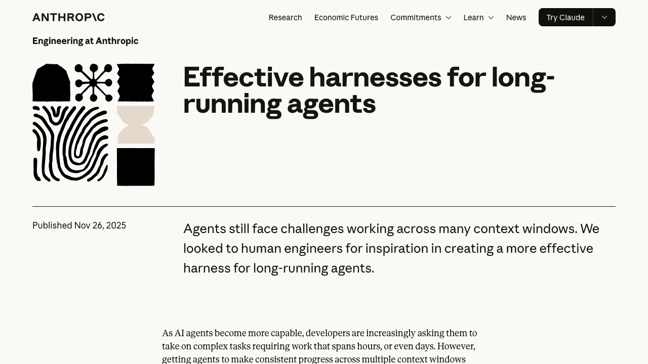 Effective harnesses for long-running agents