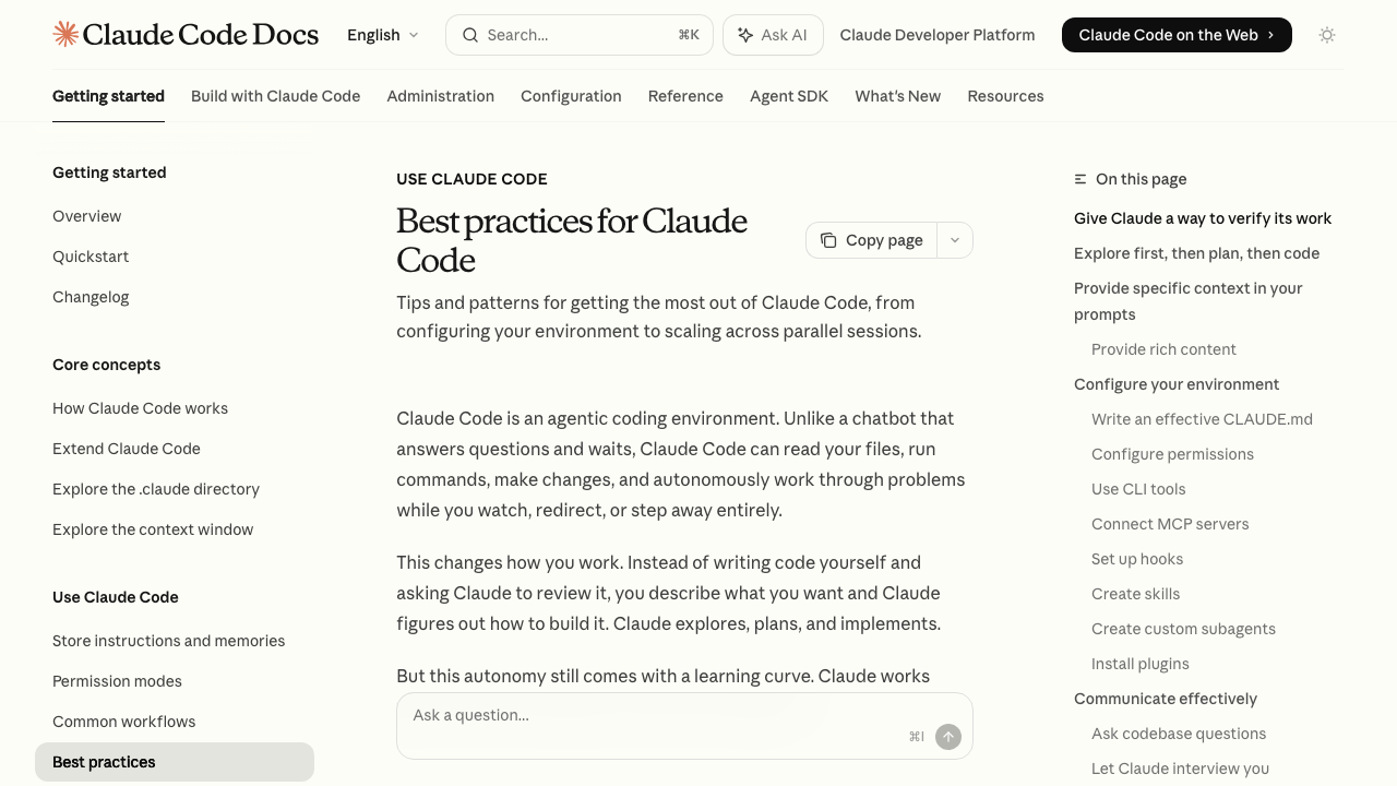 Claude Code Best Practices