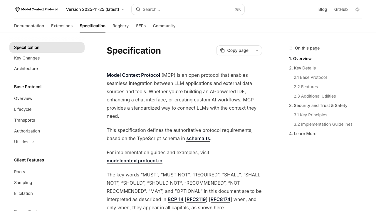 MCP Specification 2025-11-25